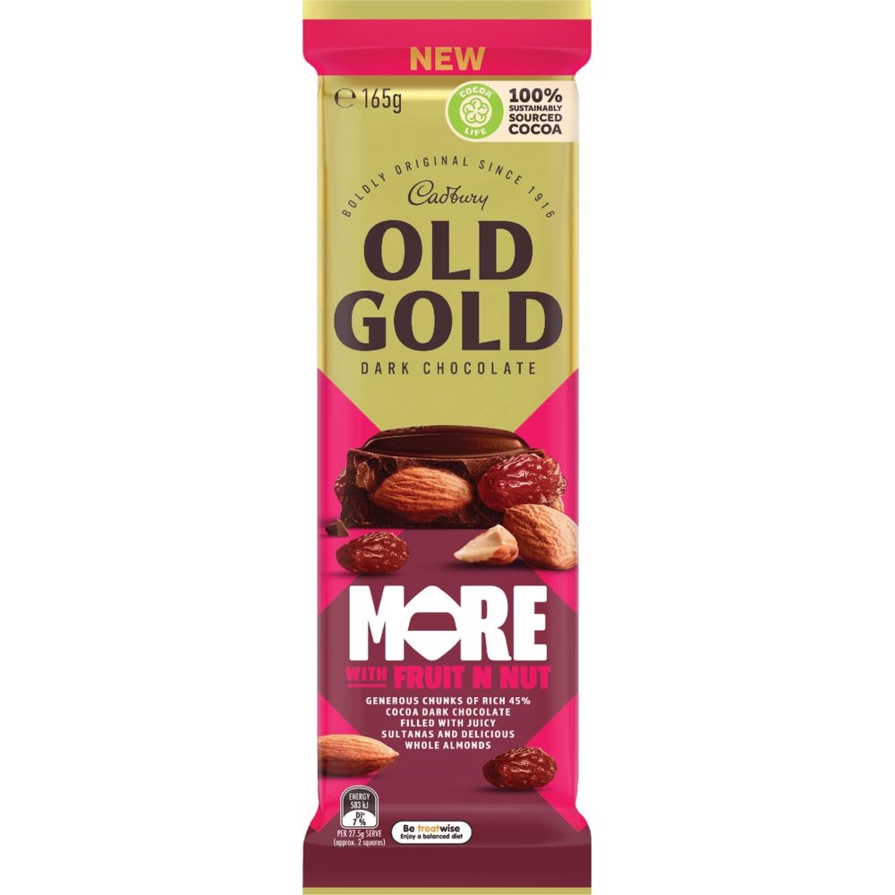 CADBURY OLD GOLD FRUIT & NUT 170G (1) 1 CADBURY OLD GOLD FRUIT & NUT 170G (1)