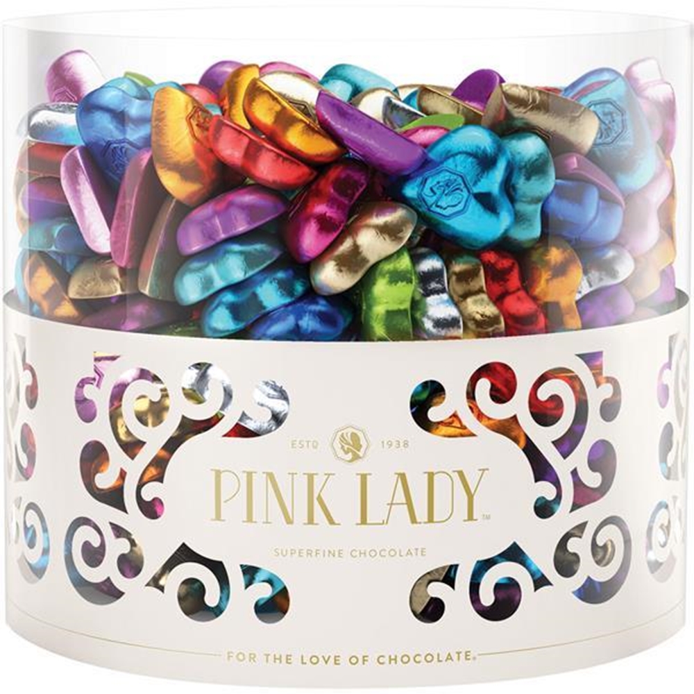 2KG TUB PINK LADY MIXED COLOURED MILK CHOC HEARTS (1) 1 2KG TUB PINK LADY MIXED COLOURED MILK CHOC HEARTS (1)