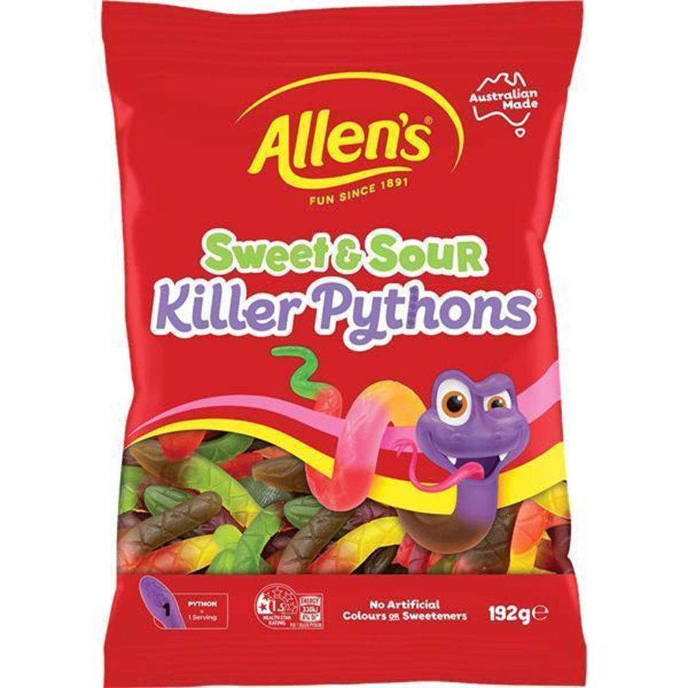 ALLENS KILLER PYTHONS SWEET & SOUR 192G (1) 1 ALLENS KILLER PYTHONS SWEET & SOUR 192G (1)