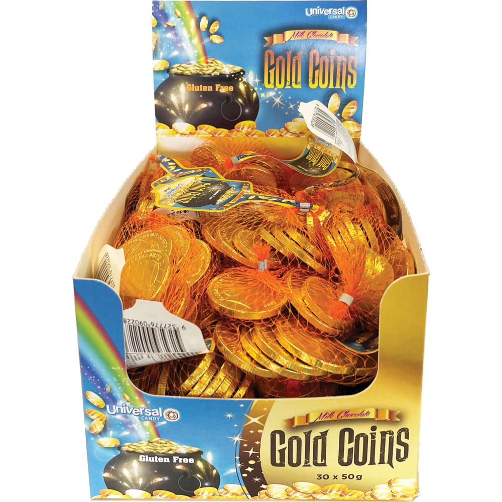 MILK CHOCOLATE COINS 50G (30) 1 MILK CHOCOLATE COINS 50G (30)