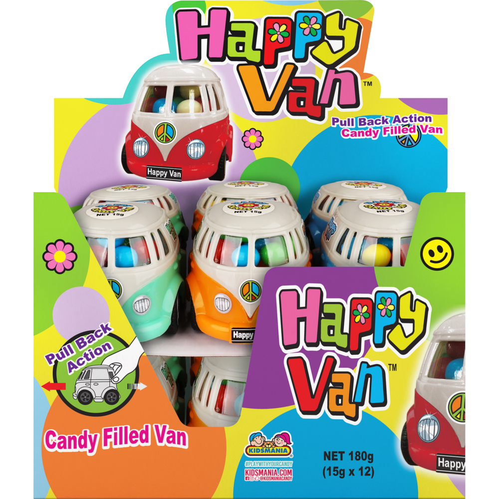 15G HAPPY VAN GUMBALLS (12) 1 15G HAPPY VAN GUMBALLS (12)