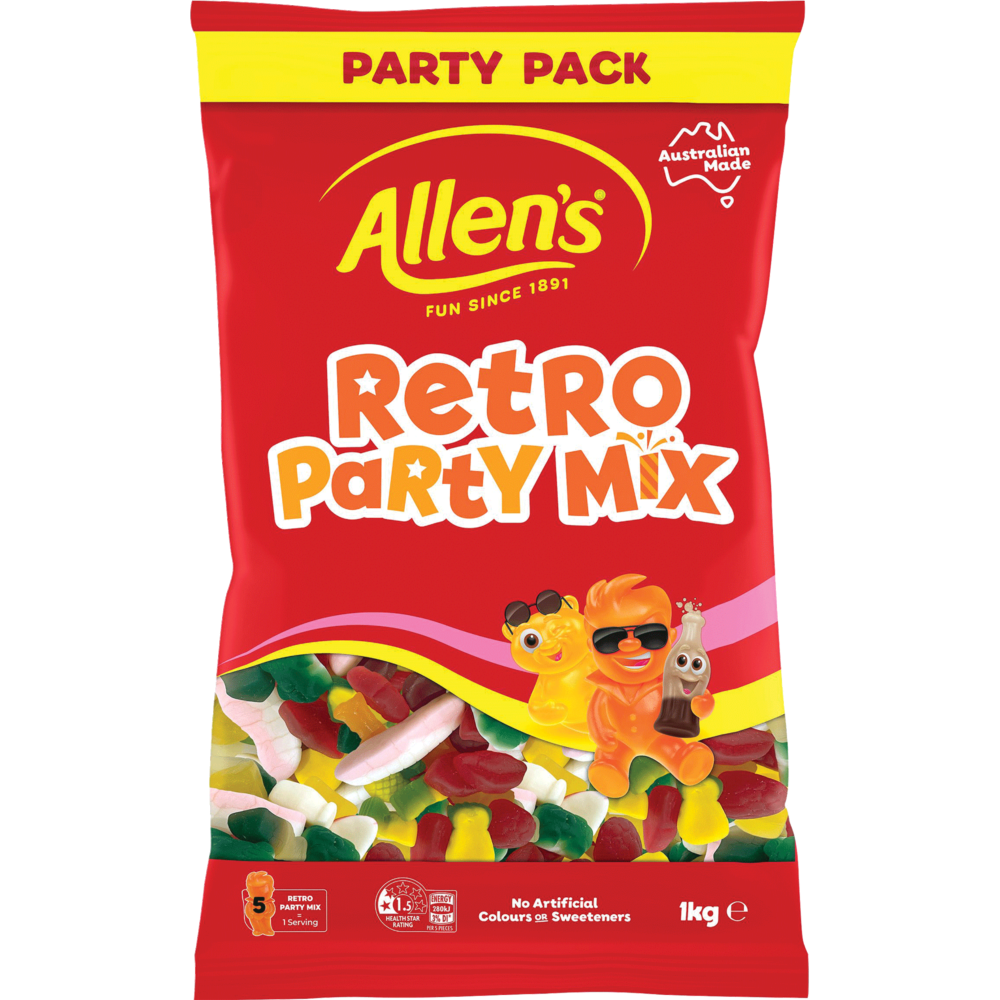ALLENS RETRO PARTY MIX 1KG (1) 1 ALLENS RETRO PARTY MIX 1KG (1)