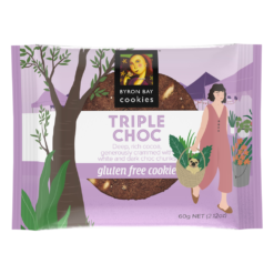 BYRON BAY COOKIES GLUTEN FREE TRIP CH FUDGE 60G (12)