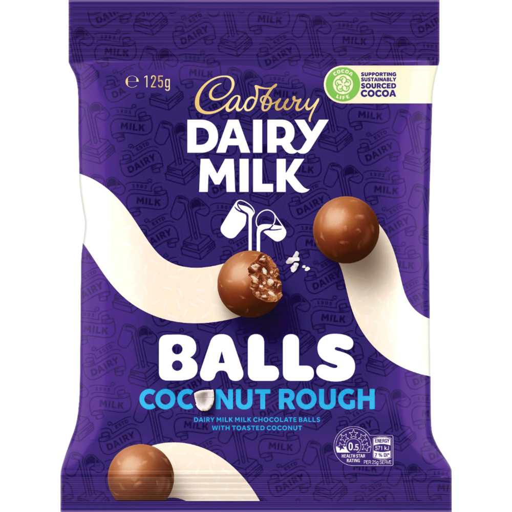 CAD COCONUT ROUGH BALLS 125G (1) 1 CAD COCONUT ROUGH BALLS 125G (1)