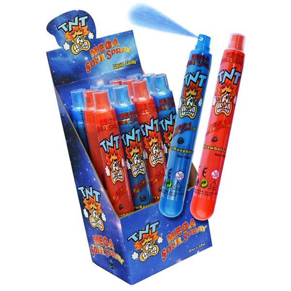 TNT MEGA SOUR SPRAY 110ML (12) 1 TNT MEGA SOUR SPRAY 110ML (12)