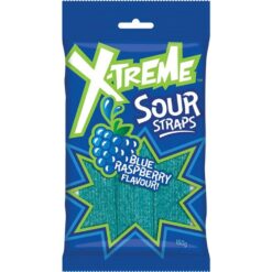 XTREME SOUR STRAPS BLUE RASP 160G (12)
