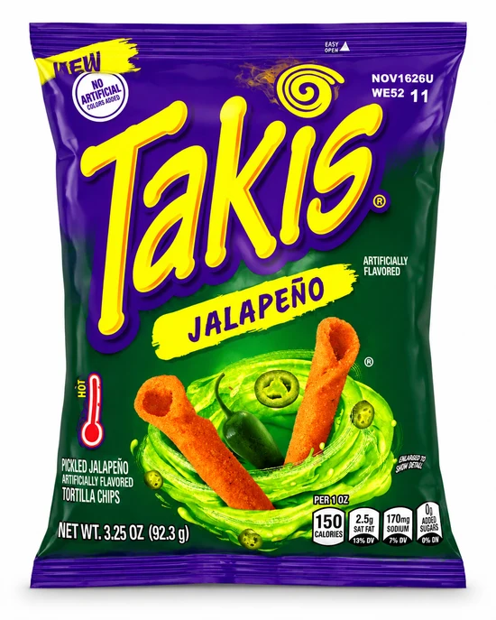 Barcel Takis Jalapeno 92g 1 Barcel Takis Jalapeno 92g