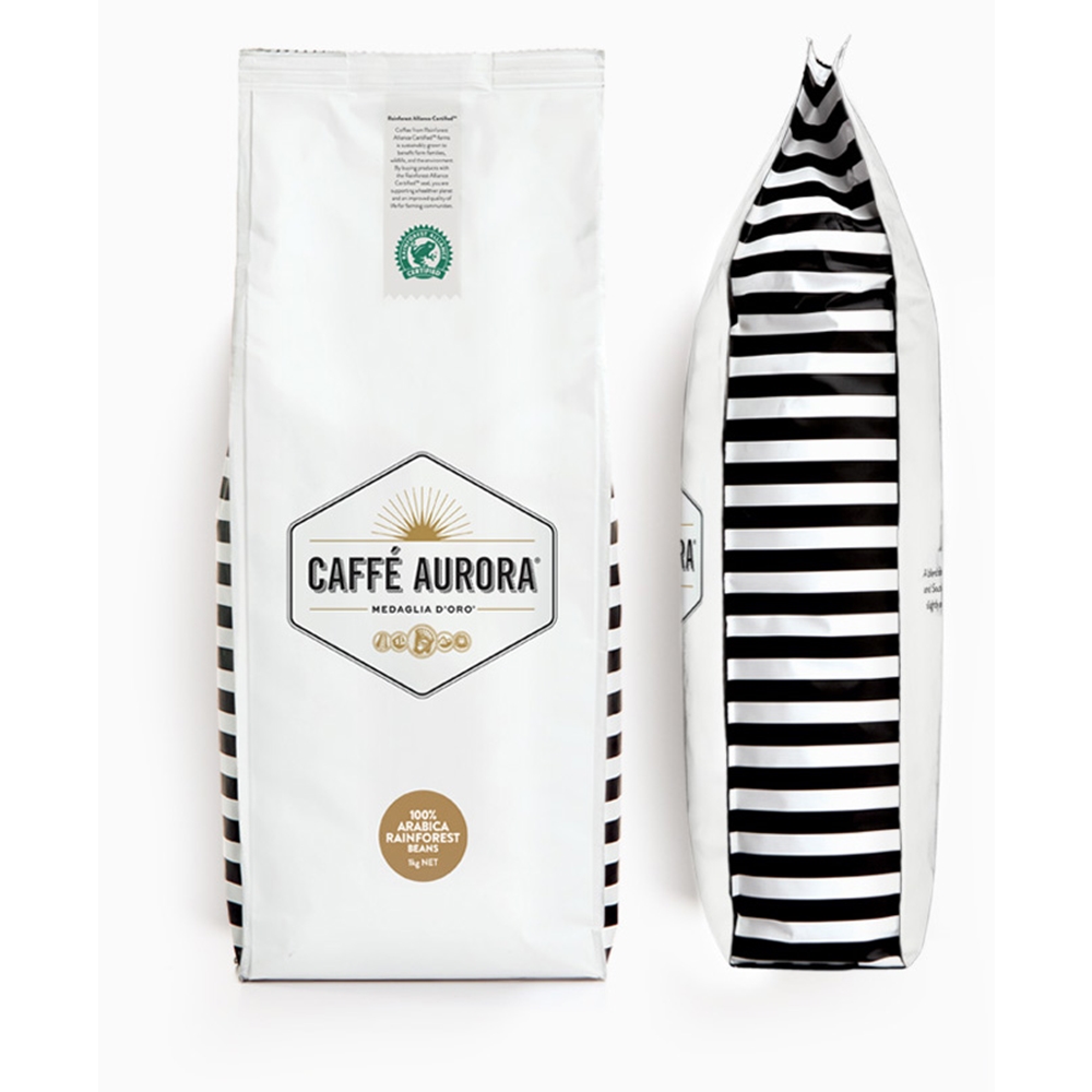 Aurora Rainforest 100% Arabica Coffee Beans 1kg 1 Aurora Rainforest 100% Arabica Coffee Beans 1kg