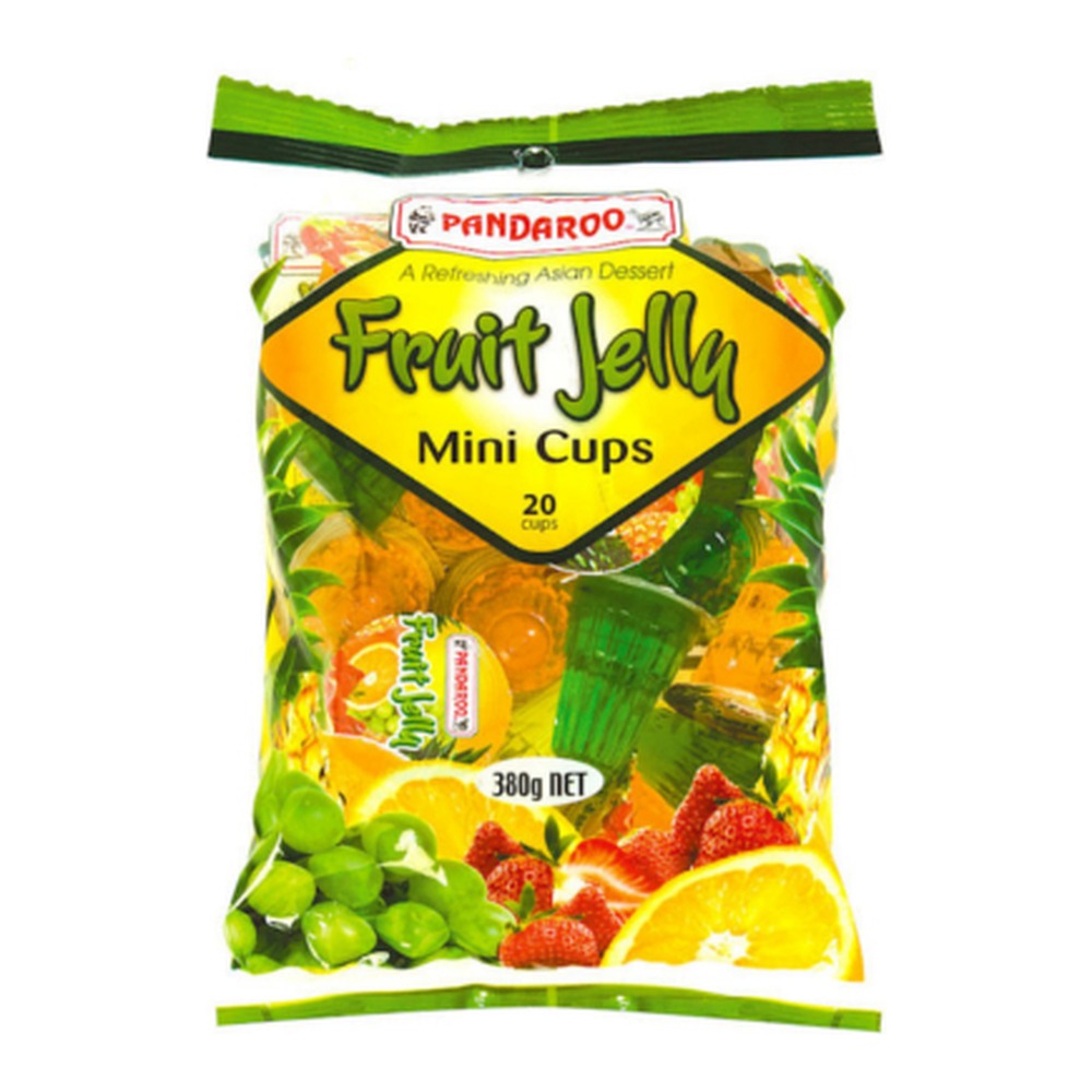 Pandaroo Fruit Jelly Mini Cups 380g 1 Pandaroo Fruit Jelly Mini Cups 380g