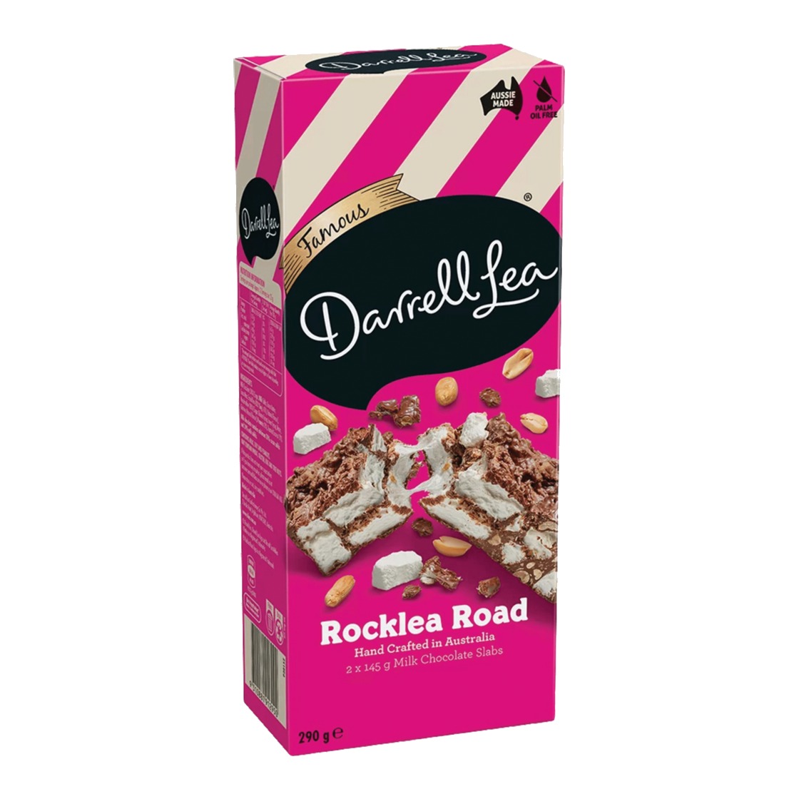Darrell Lea Milk Chocolate Rocky Road 290g 1 Darrell Lea Milk Chocolate Rocky Road 290g