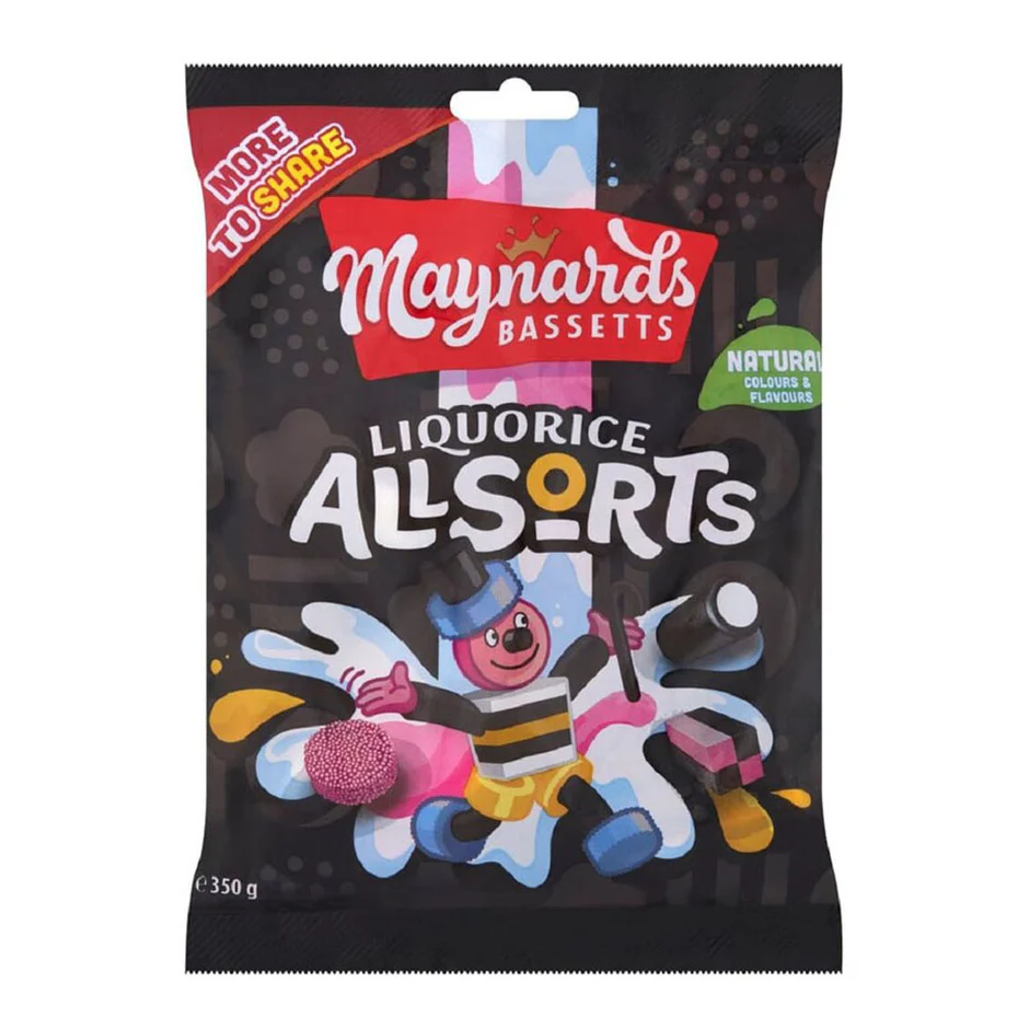 MAYNARDS LIQUORICE ALLSORTS 165g 1 MAYNARDS LIQUORICE ALLSORTS