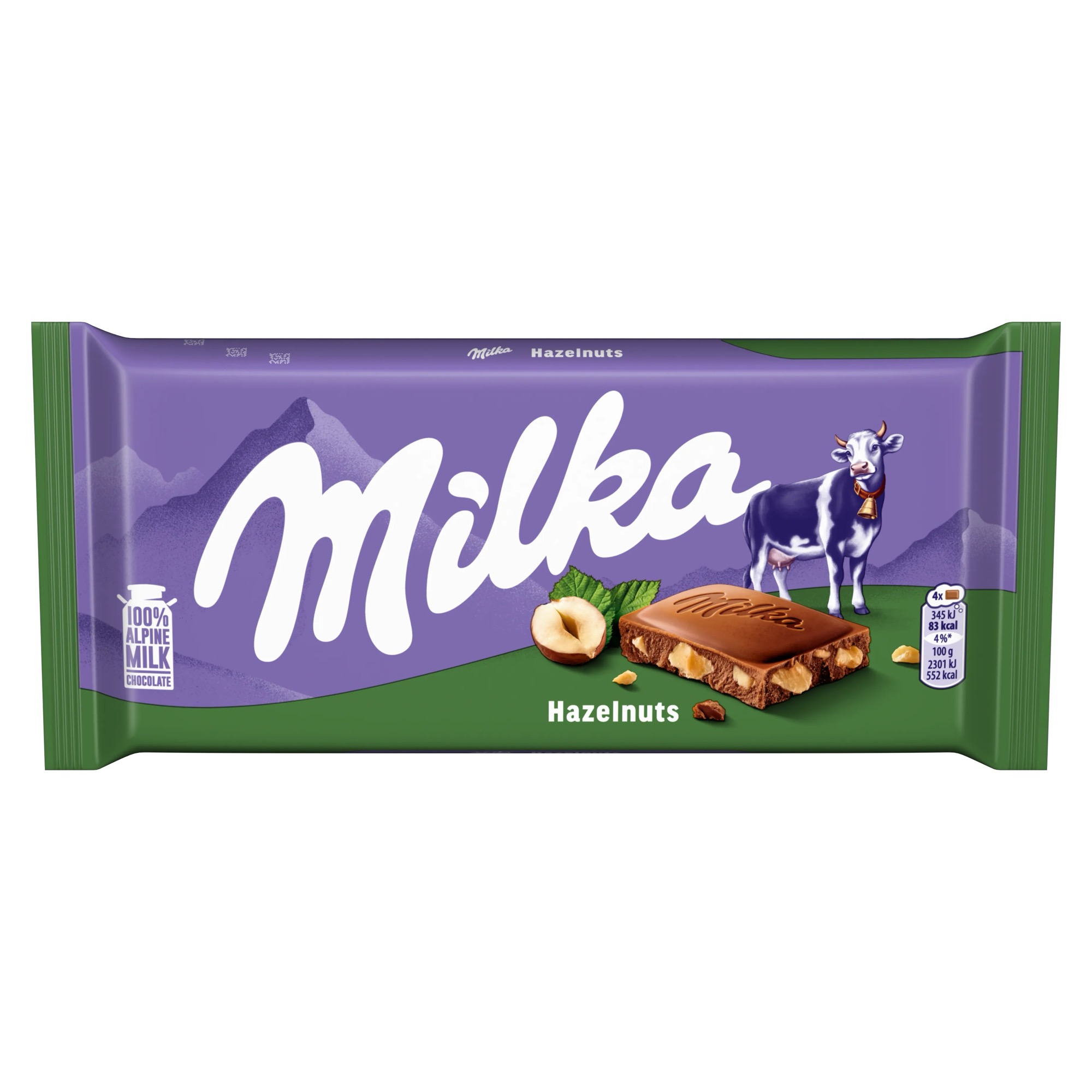 Milka Broken Hazelnut Chocolate 90g 1 Milka Broken Hazelnut Chocolate 90g