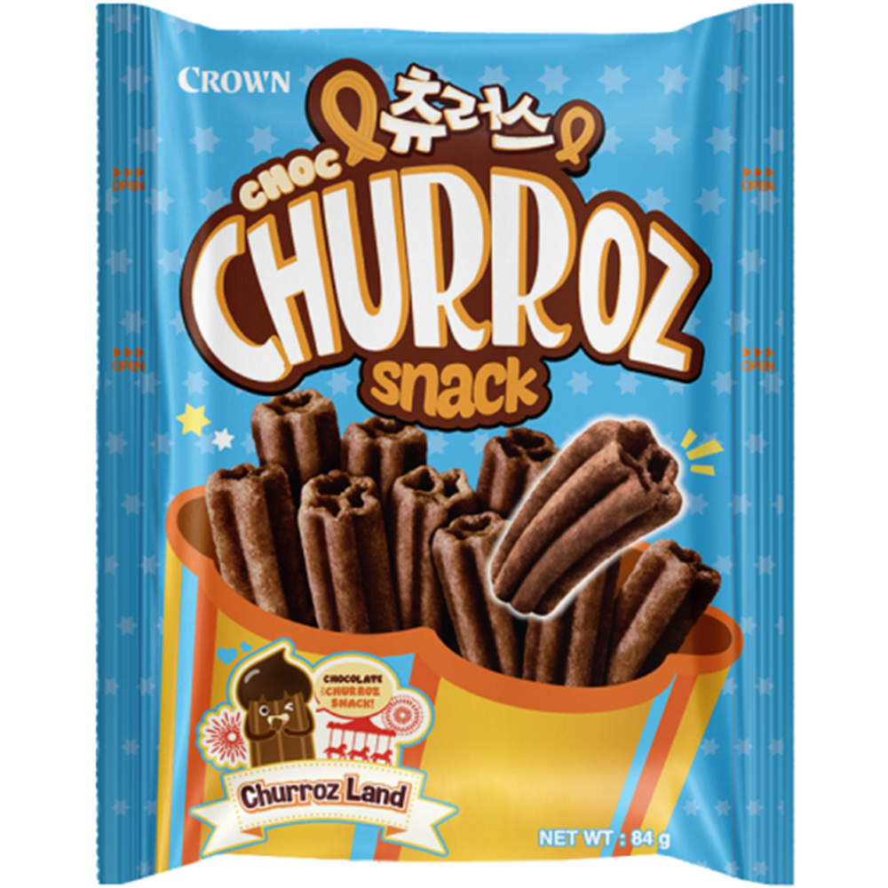 Churroz Snack Chocolate 84g (Box of 16) 1 Churroz Snack Chocolate 84g (Box of 16)