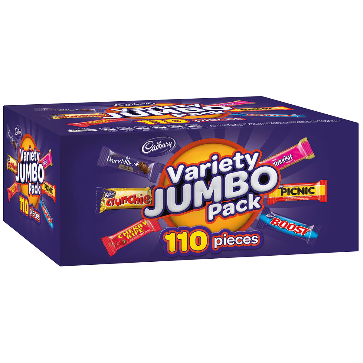 Cadbury Variety Jumbo Pack 110 Pieces 1.56kg 1 Cadbury Variety Jumbo Pack 110 Pieces 1.56kg