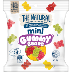 Natural Confectionery Co. Mini Gummy Bears 80g (Box of 28)