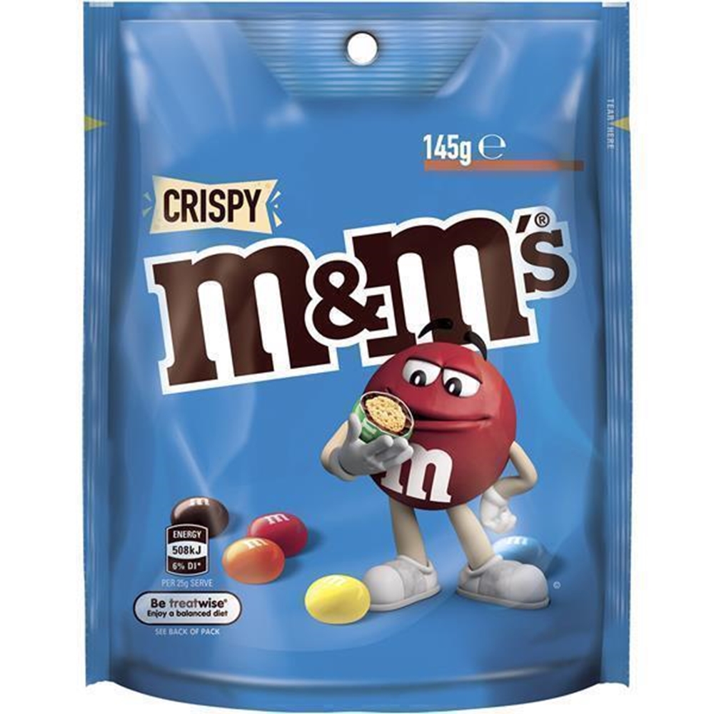 M&M's Crispy Bag 145g (Box of 16) 1 M&M's Crispy Bag 145g (Box of 16)
