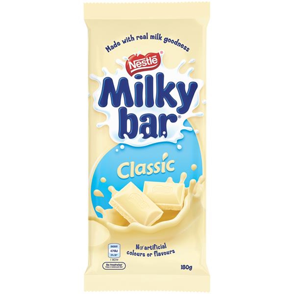 Nestle Milkybar Block 180g 1 Nestle Milkybar Block 180g