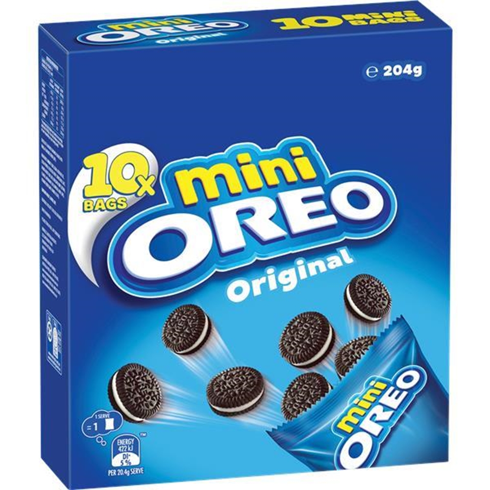 Oreo Original Multipack 204g (Box of 8) 1 Oreo Original Multipack 204g (Box of 8)