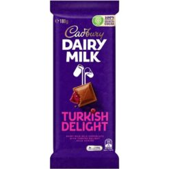 Cadbury Turkish Delight Block 180g (Box of 15)