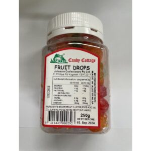 Candy Cottage Fruit Drops 250g (Box of 12)