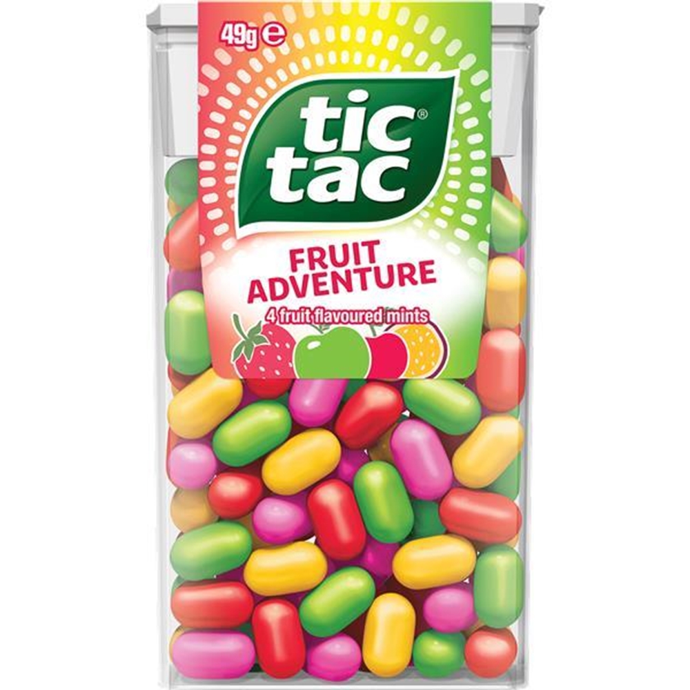 Tic Tac Fruit Adventure 24g (Box of 24) 1 Tic Tac Fruit Adventure 24g (Box of 24)