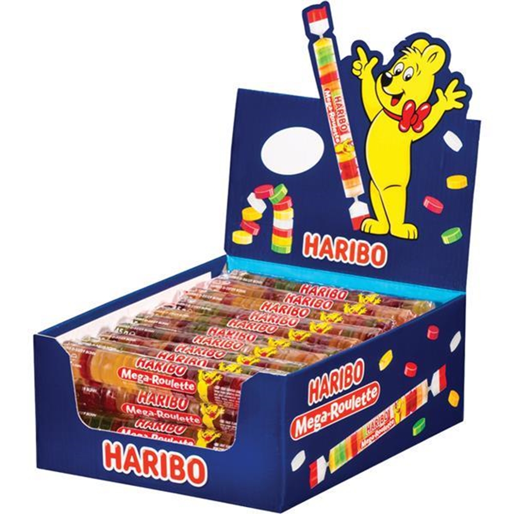 Haribo Mega Roulette 45g (Box of 40) 1 Haribo Mega Roulette 45g (Box of 40)
