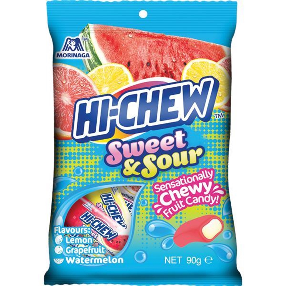 Hi-Chew Sweet & Sour Mix Bag 90g (Box of 6) 1 Hi-Chew Sweet & Sour Mix Bag 90g (Box of 6)