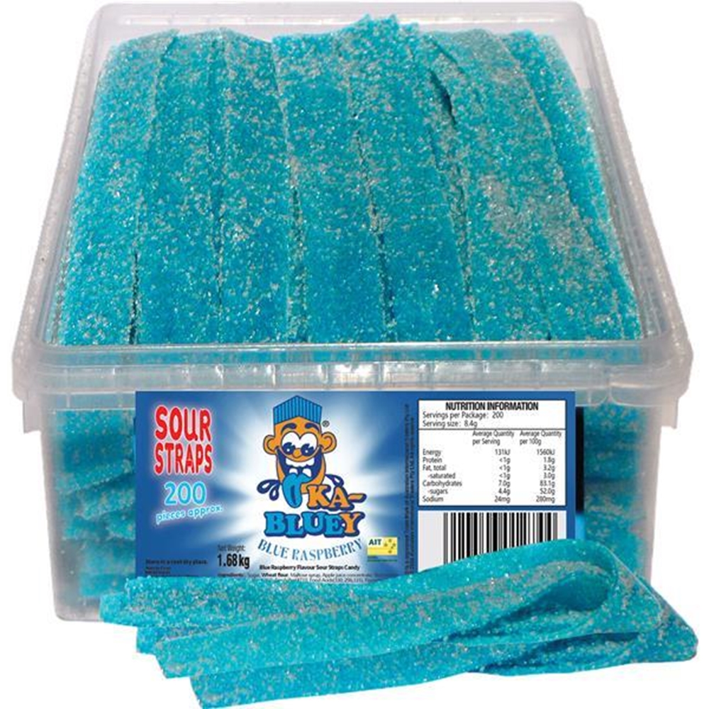 Bluey Sour Strap (Box of 200) 1 Bluey Sour Strap (Box of 200)