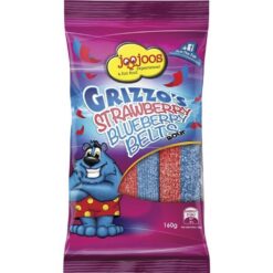 JooJoo Grizz Strawberry Blue Belt 160g (Box of 12)