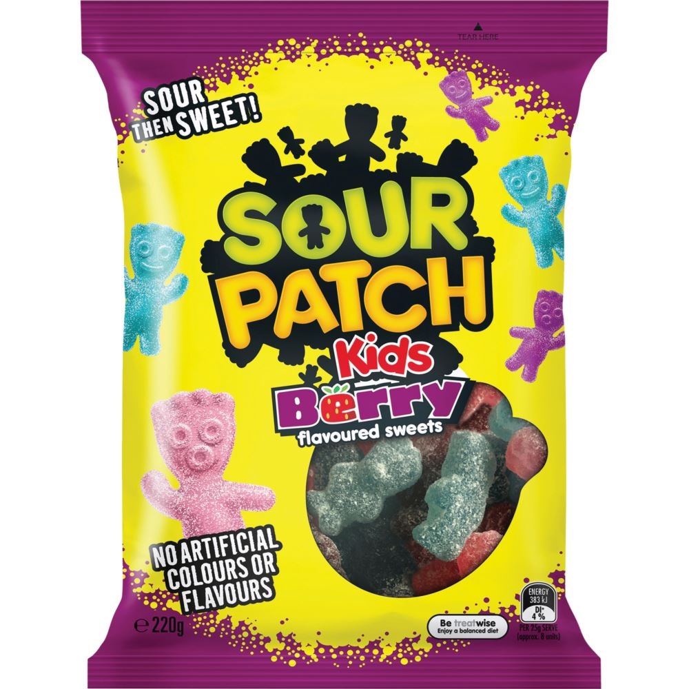 Sour Patch Kids Berry 170g (Box of 12) 1 Sour Patch Kids Berry 170g (Box of 12)