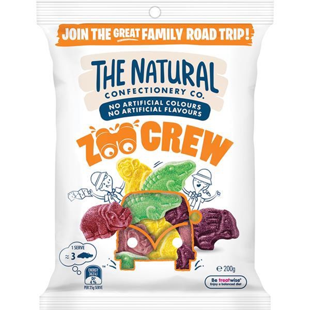 Natural Confectionery Co. Zoo Crew 200g 1 Natural Confectionery Co. Zoo Crew 200g
