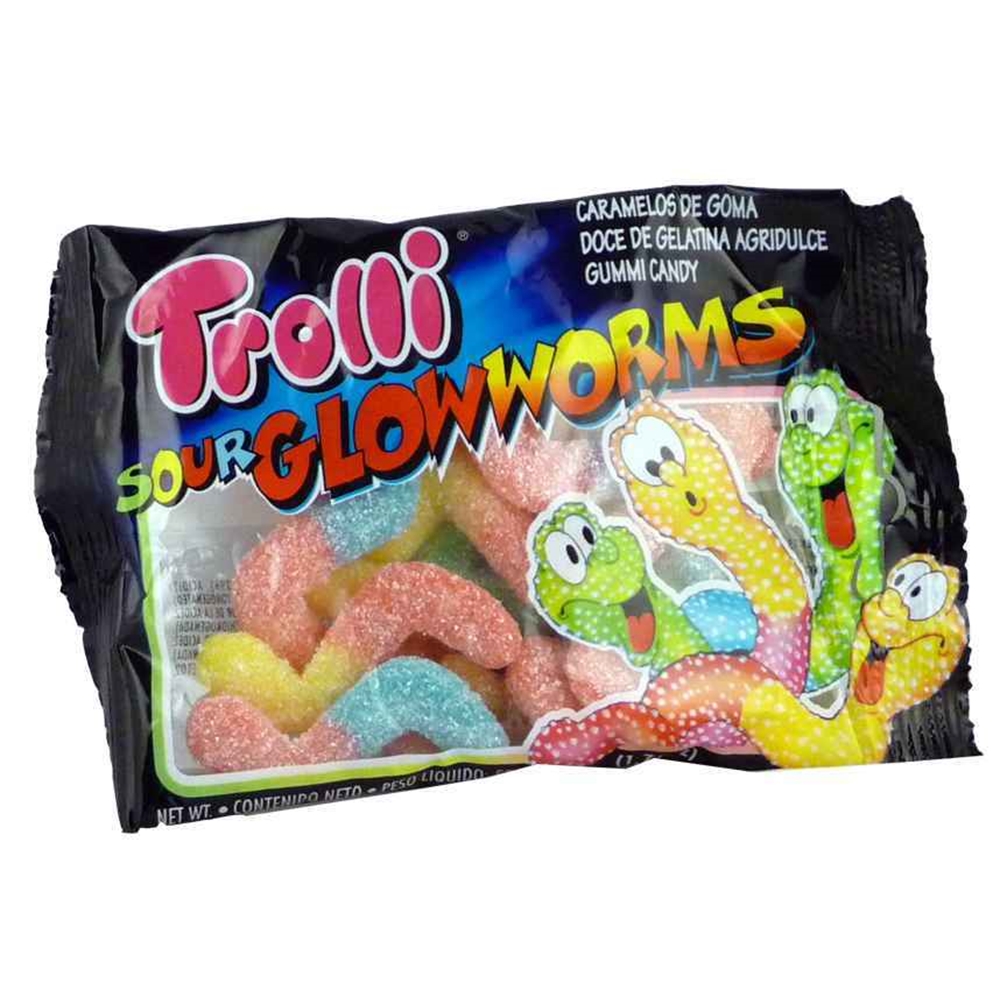 Trolli Sour Gloworms 45g (Box of 12) 1 Trolli Sour Gloworms 45g (Box of 12)