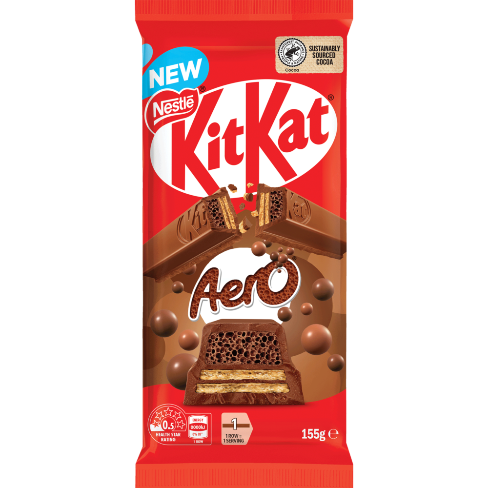 KitKat Aero Milk Block 155g 1 KitKat Aero Milk Block 155g