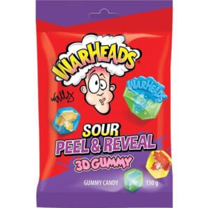 Warheads Peel & Reveal Bag 150g