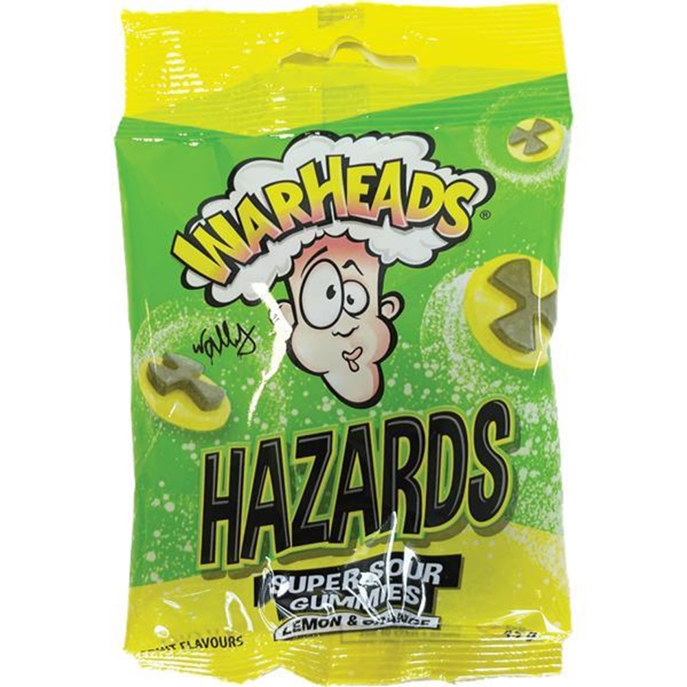 Warheads Sour Hazards 45g (Box of 12) 1 Warheads Sour Hazards 45g (Box of 12)