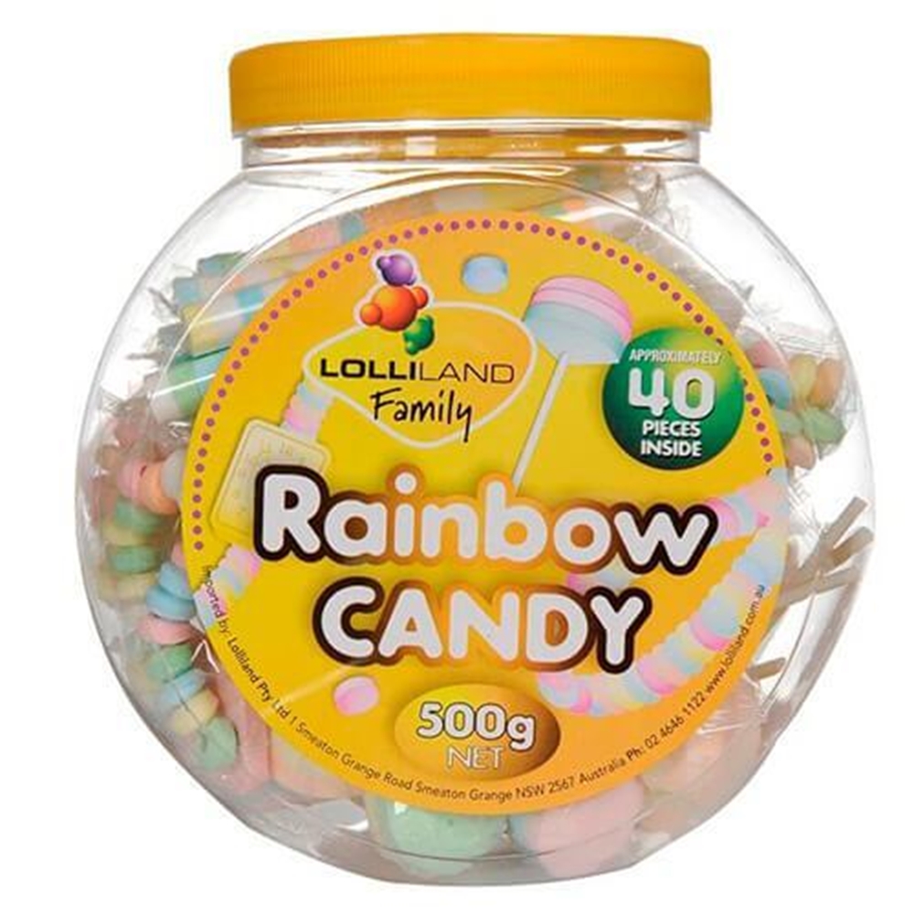 Rainbow Candy Jar 500g 1 Rainbow Candy Jar 500g
