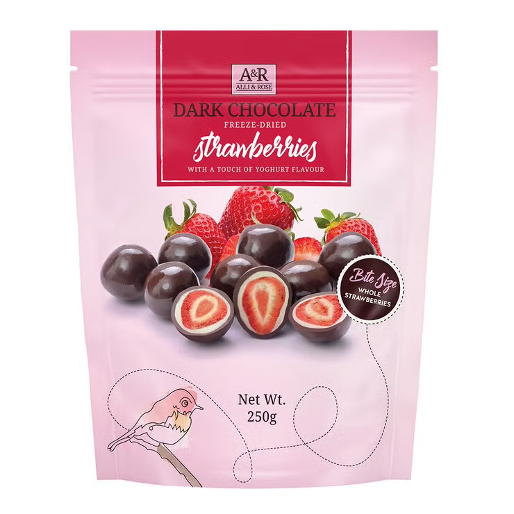 Alli & Rose Dark Choc Strawberries 250g 1 Alli & Rose Dark Choc Strawberries 250g
