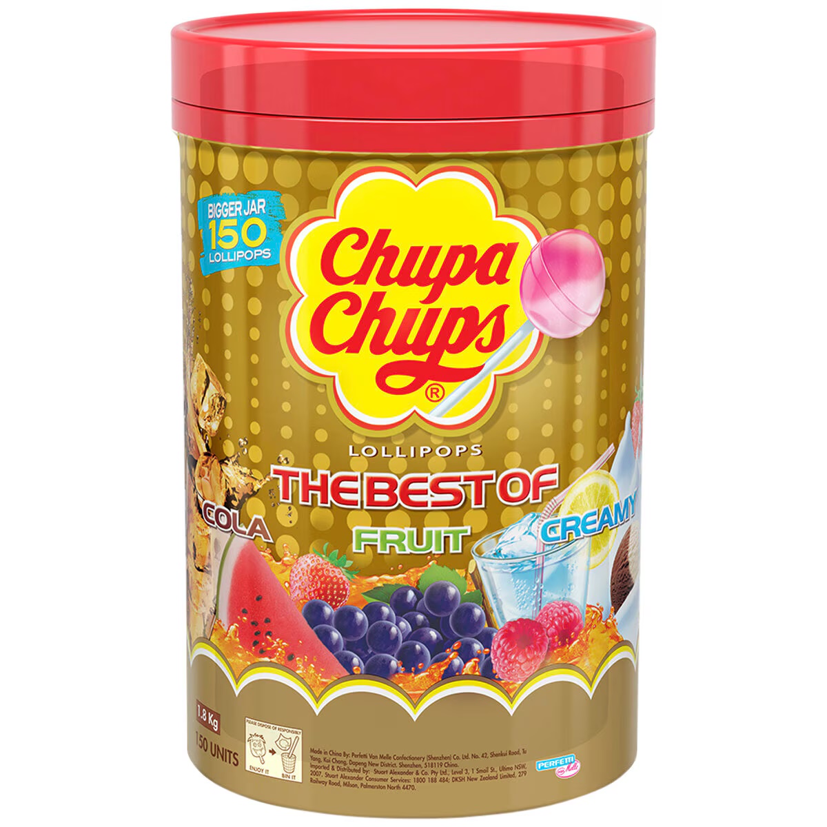 Chupa Chups Drum 150 x 12g 1 Chupa Chups Drum 150 x 12g