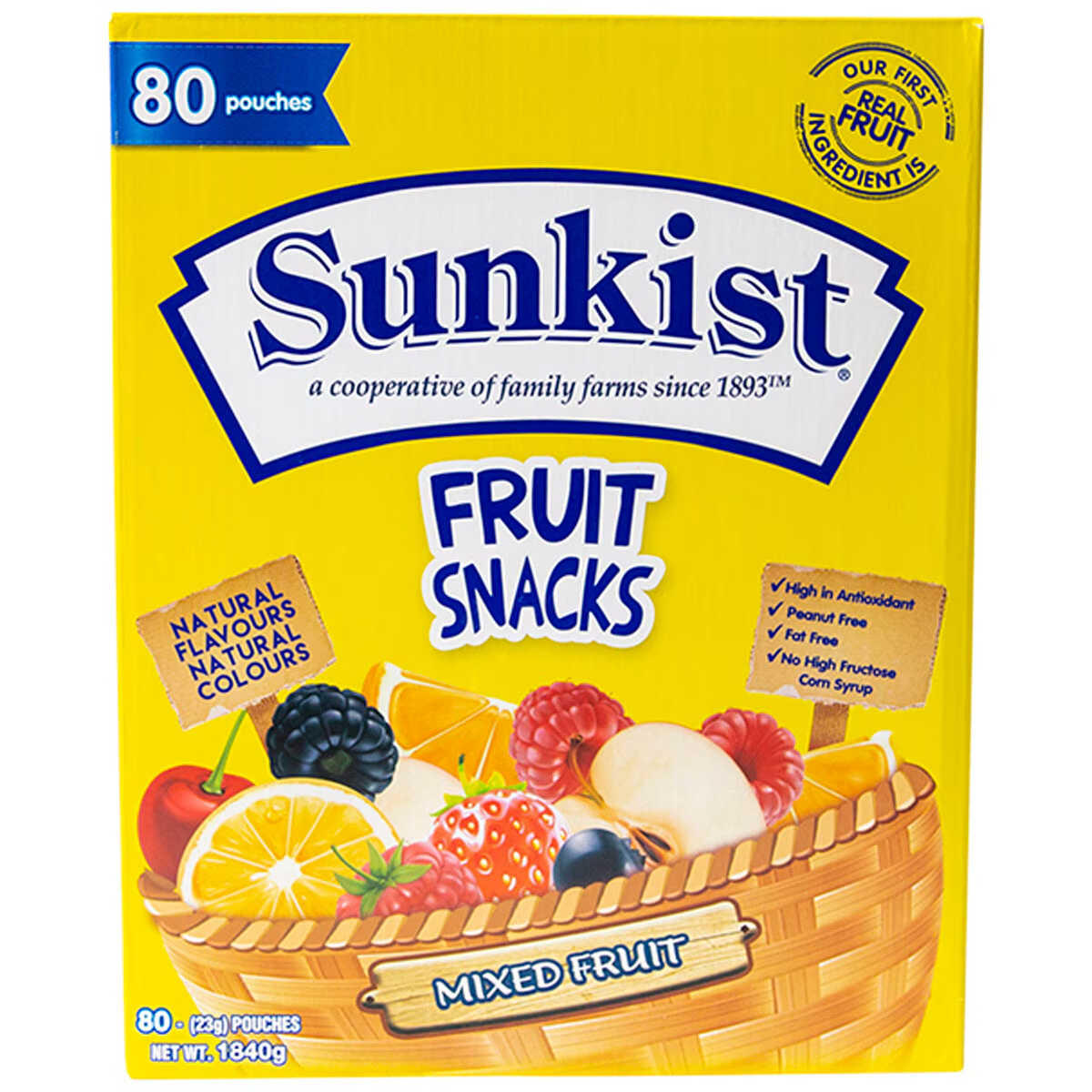 Sunkist Fruit Snacks 80 Pack 1 Sunkist Fruit Snacks 80 Pack