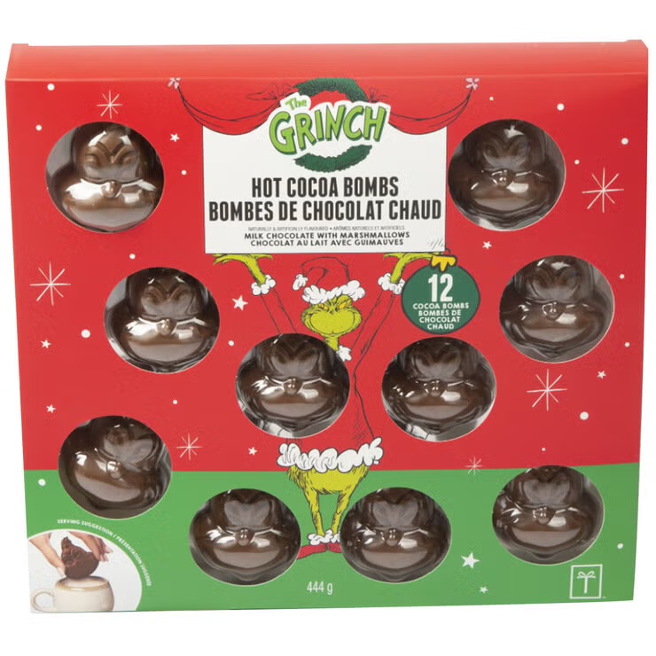Grinch Hot Figural Cocoa Bomb 12 Piece Set 1 Grinch Hot Figural Cocoa Bomb 12 Piece Set