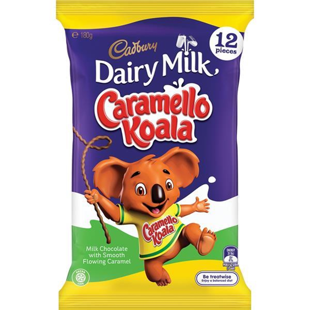 Cadbury Caramello Koala Share Pack 180g 1 Cadbury Caramello Koala Share Pack 180g