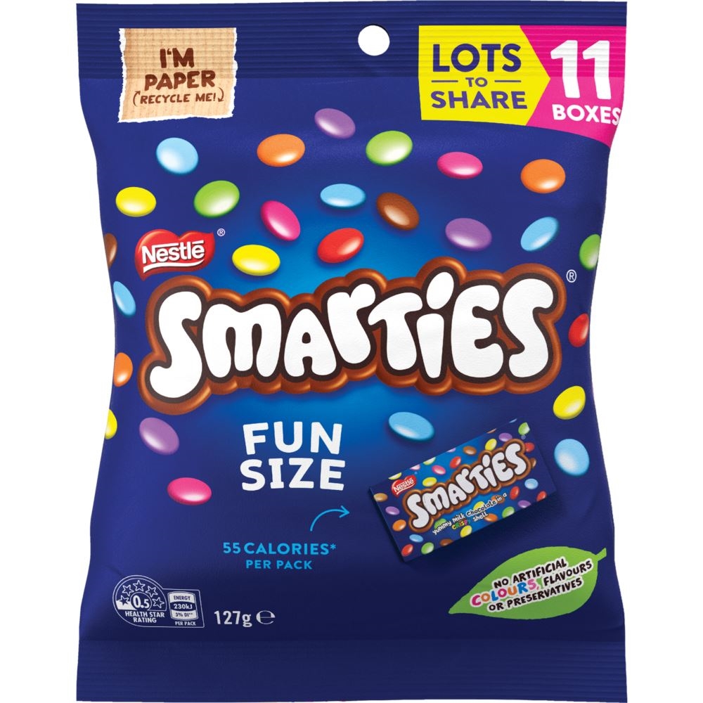 Smarties Funpack 127g (Box of 10) 1 Smarties Funpack 127g (Box of 10)