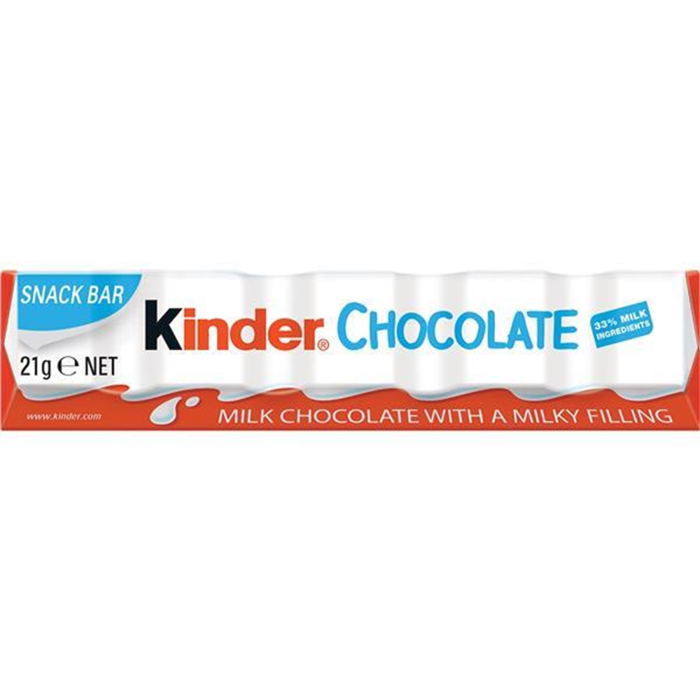 Kinder Maxi T1 Bars 21g (Box of 36) 1 Kinder Maxi T1 Bars 21g (Box of 36)