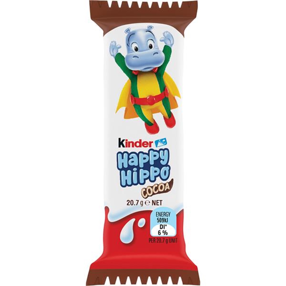 Kinder Happy Hippo Cocoa 21g (Box of 28) 1 Kinder Happy Hippo Cocoa 21g (Box of 28)