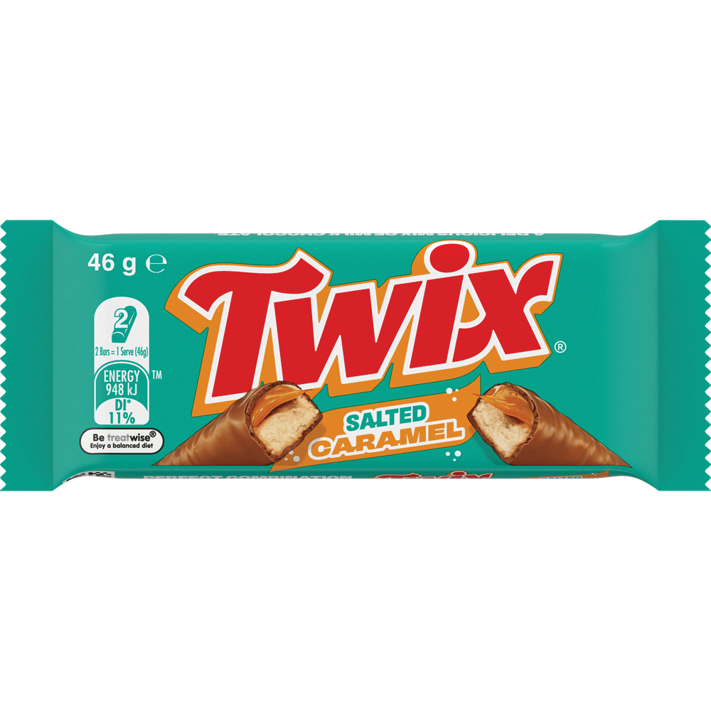 Twix Twin Salted Caramel 46g (Box of 20) 1 Twix Twin Salted Caramel 46g (Box of 20)
