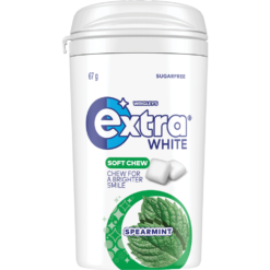 Extra Chews Spearmint Bottle 67g (Box of 6)