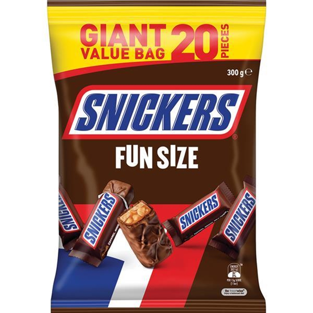 Snickers Funsize 20-Pack 300g 1 Snickers Funsize 20-Pack 300g