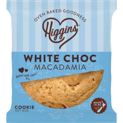 Mrs Higgins Cookies White Chocolate Mac Cookie 85g (Box of 9)