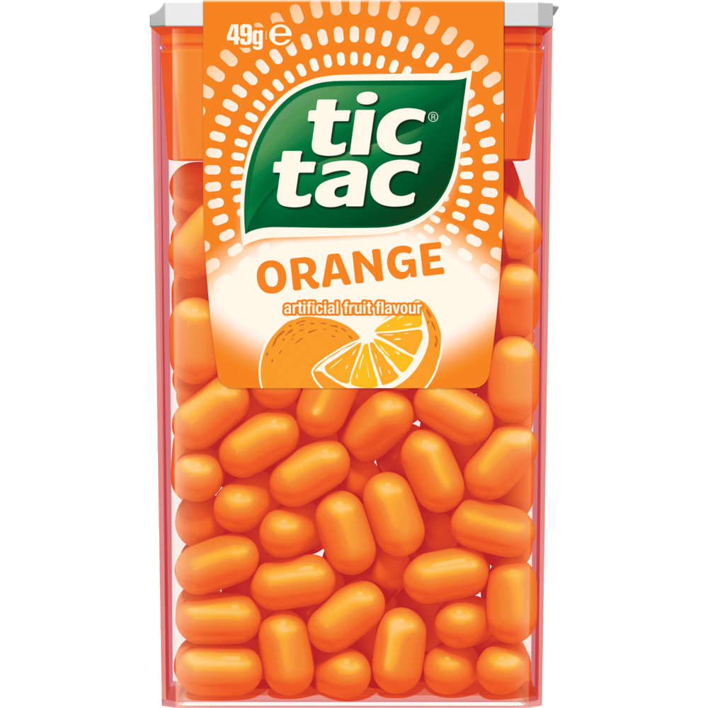 Tic Tac Orange 24g (Box of 24) 1 Tic Tac Orange 24g (Box of 24)