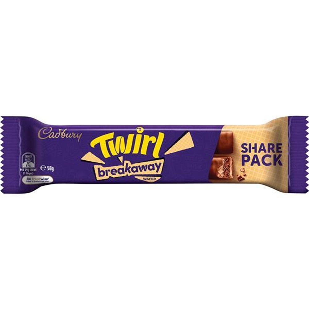 Cadbury Twirl Crispy King Size 58g (Box of 40) 1 Cadbury Twirl Crispy King Size 58g (Box of 40)